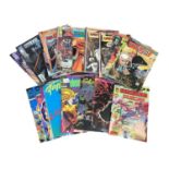 Two boxes of comics to include Dark Horse comics, Comico, Image Comics and others