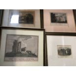 A group of 19th century framed prints, mostly East Anglian topographical