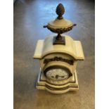 Late 19th / early 20th century French marble clock and three further clocks