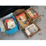 Three boxes of mixed ephemera and a bag of ephemera