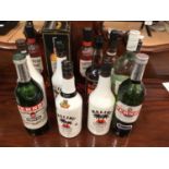 Group of spirits, including four bottles of Southern Comfort, one Jack Daniels, one Bacardi, one Dar