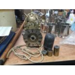 Reproduction small brass lantern clock with alarm function
