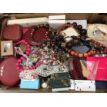 Large quantity of vintage and later costume jewellery and bijouterie