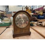 Edwardian Mahogany mantle clock