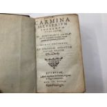 Carmina Illustrium Poetarum Italorum, pub. 1577, full calf, 12cm high, together with Ovidii Nasonis,