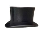 Henry Heath black top hat in a Dunn & Co top hat box.