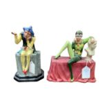 Carlton Ware limited edition figure - The Jester, no.307 of 500, together with what appears to be a