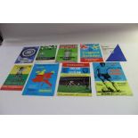 Collection of mostly 1970s football and boxing programmes, mostly for Wembley and some with tickets