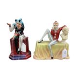 Carlton Ware prototype figure - The Jester, together with another prototype (2)