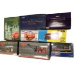 Die cast boxed selection including Corgi Vintage Glory, Matchbox and Dinky Buses and others.