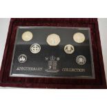 G.B. - Royal Mint silver proof sets to include 25th Anniversary seven coin collection 1996