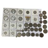 G.B. - Pre 1947 silver coins to include scarce date florin 1932 (N.B. Est. face value £3.40) (Qty)