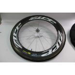 Pair of Zipp carbon bicycle wheels