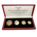 Guernsey - Gold four coin proof collection 'Commemorating The 50th Anniversary of The Allied Invasio