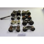 Collection of opera glasses (one box)