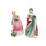 Two Royal Doulton limited edition Queens of the Realm figures - Queen Victoria HN3125 and Queen Anne