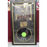 David Bowie signed Ziggy Stardust LP record, mounted in glazed presentation frame.