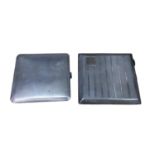 Two vintage silver cigarette cases