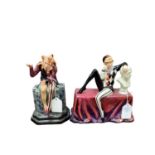 Carlton Ware limited edition figure - The Jester, no.319 of 500, together with what appears to be a