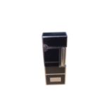Dunhill silver plated and black enamel lighter, no. 21135
