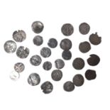 G.B. - Mixed Medieval & Post Medieval silver hammered coinage, predominately Pennies x 28 (N.B. Most