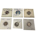 G.B. - Mixed silver coins to include George III Penny 1792 AVF, Three Pence 1762 VF, Edward VII Maun