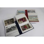 Postcards in five albums including real photographic Nen Parade, VAD hospital, crowd scene all Wisbe