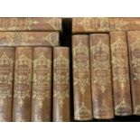 Sir Walter Scott. A complete 12 volume set of the Waverley novels, bound in full leather and well il