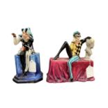 Carlton Ware figure - The Jester, together with another prototype (2)