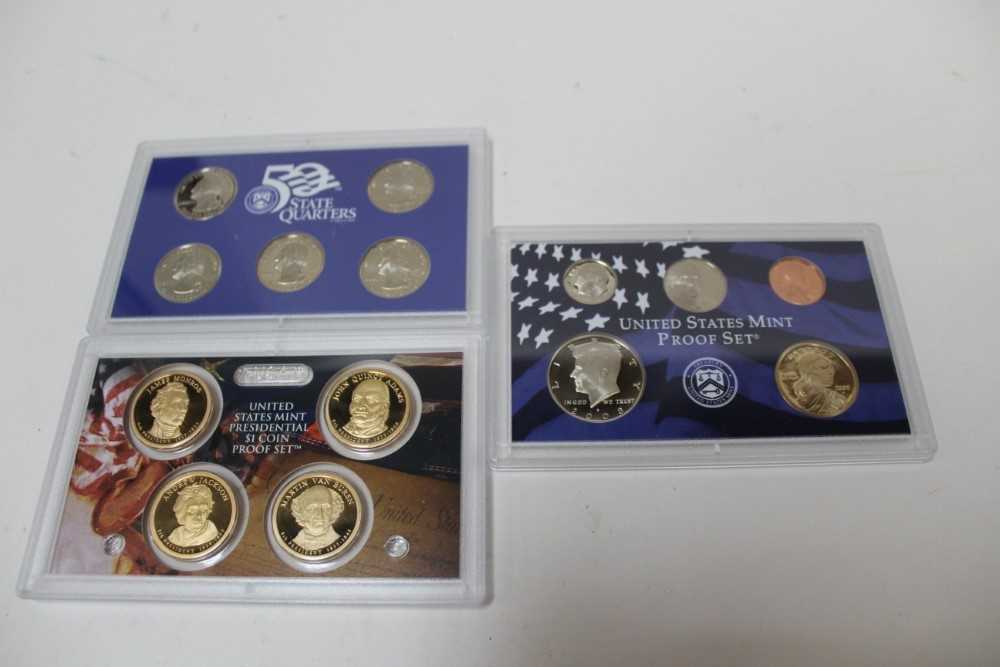 World - Mixed proof coinage to include U.S. Mint proof set 2008, U.K. silver £1 1996, £2's 1995, 199 - Image 5 of 6