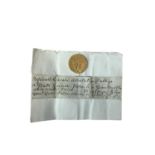 Gold Guinea George III 1791 GF-AVF with a charming note of ownership dated 1893 (1 coin)