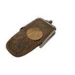 World - Mixed coins and banknotes to include G.B. Gold Half Sovereign George V 1912 in leather purse