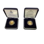 Alderney - Gold proof £25 coins commemorating 'The 50th Anniversary of The Liberation of The Channel