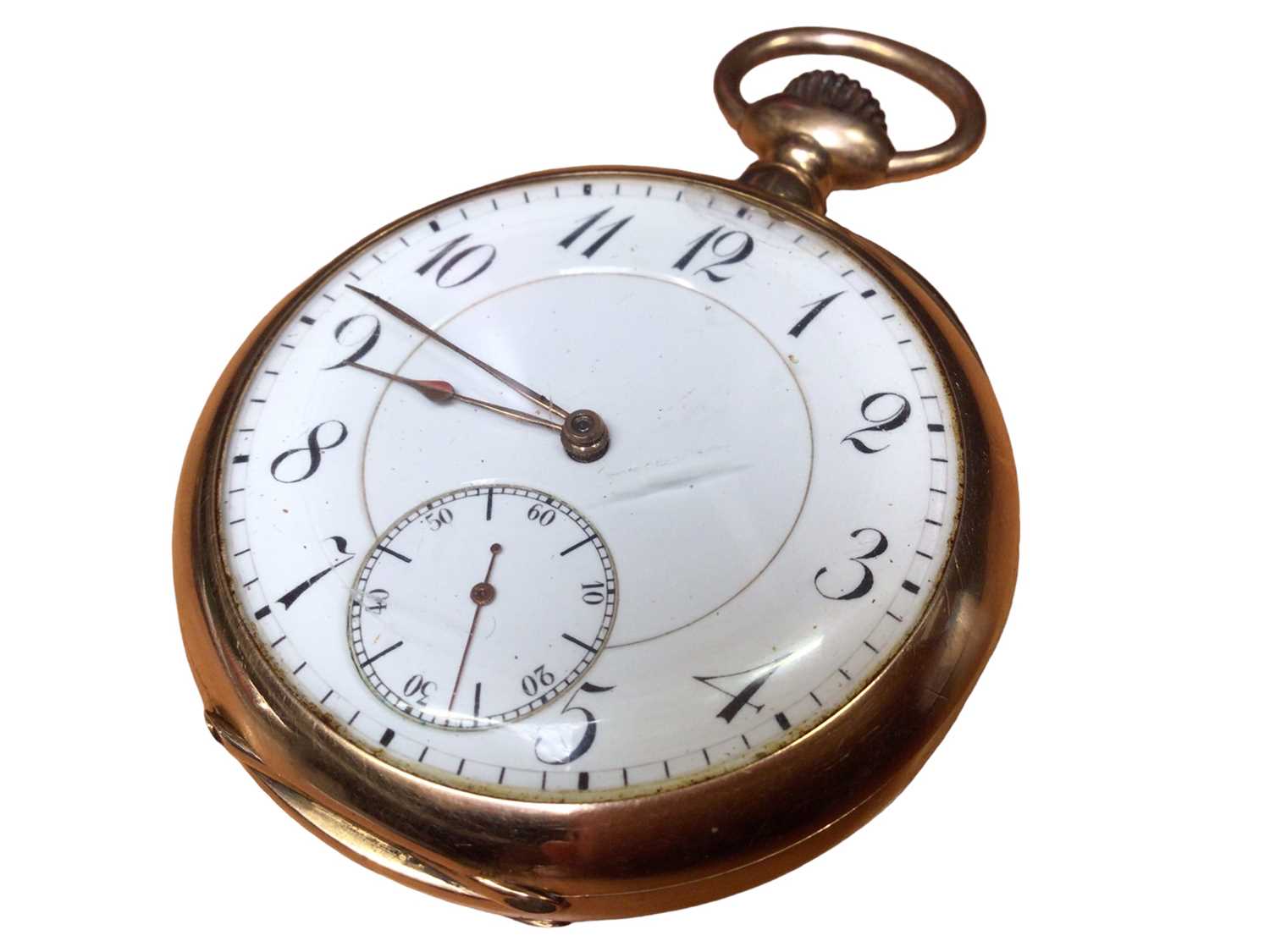 Swiss 18ct gold cased pocket watch - Image 5 of 6