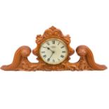 Reproduction carved oak agricultural clock