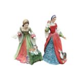 Two Royal Doulton limited edition figures - Lady Jane Grey HN3680 and Anne Boleyn