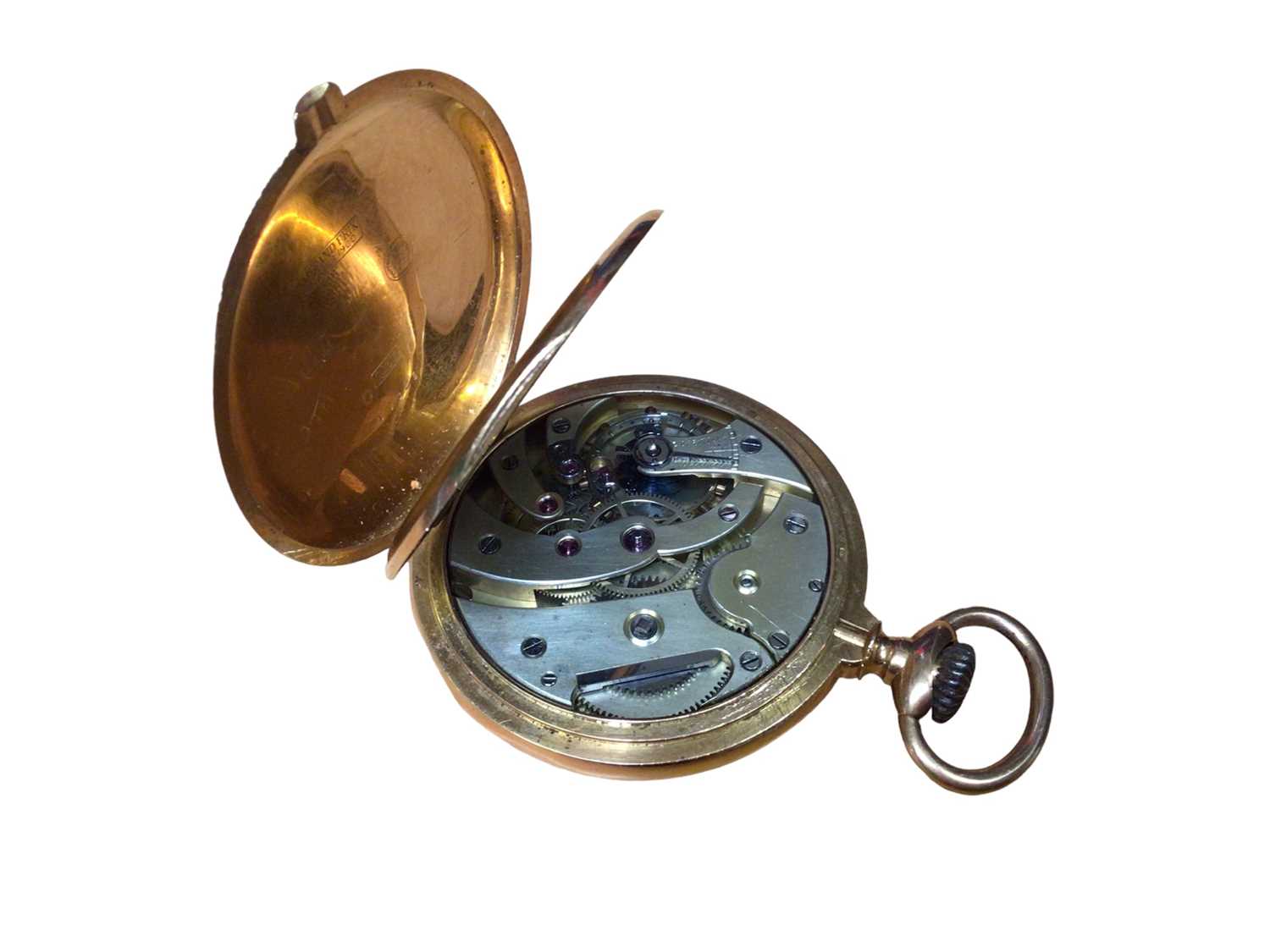Swiss 18ct gold cased pocket watch - Image 3 of 6