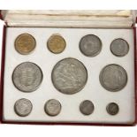 G.B. - Matt Proof 1902 Edward VII eleven coin set