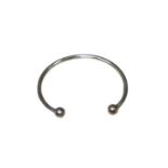 9ct gold torque bangle with ball terminals