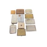 Collection of military cigarette cases