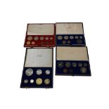 South Africa - Mixed proof sets in cases of issue to include 1970 ten coin set containing 22ct gold