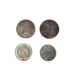 G.B. - Mixed Victoria JH 1887 silver coinage to include Double Florins x 2, Half Crown, Florin, Shil