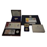 G.B. - Mixed coin sets and other issues to include Royal Mint £1 silver 4 coin proof set 1984-1987,