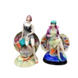 Two Peggy Davies limited edition figures - Nostalgia Guild Members Exclusive Colourway no.13 and Aft