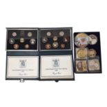 World - Mixed coinage & banknotes to include G.B. Royal Mint proof sets 1985, 1986, 1987 (N.B. In bl