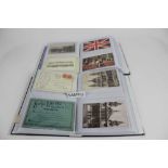 Postcards in albums, mixed periods, most themes including street scenes, GB and Foreign holidays, gr