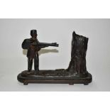 Creedmore Bank cast iron rifleman money box