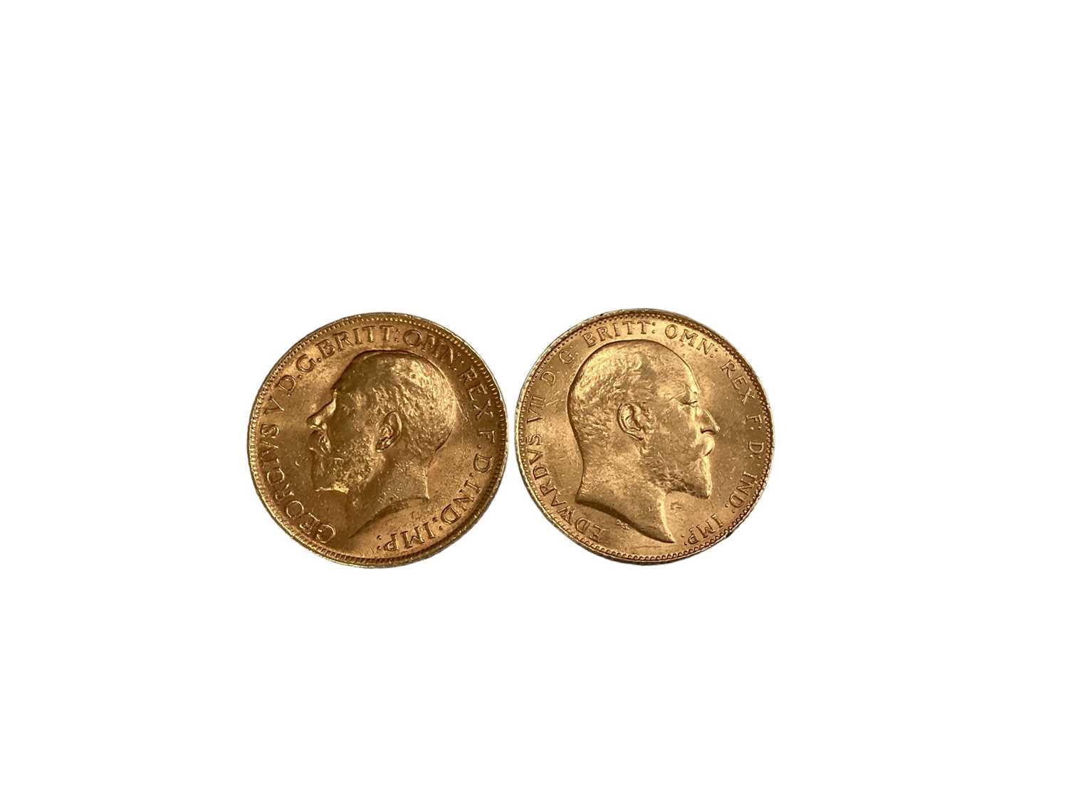 G.B. - Gold Sovereigns Edward VII 1910 EF & George V 1913 GVF (2 coins) - Image 2 of 2