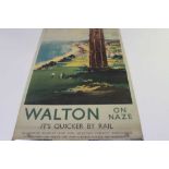 Large quantity of posters including railway, Amerian Bowl, Pulp Fiction,