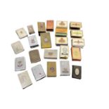 Collection of various military related match box holders to include RAF and Royal Navy related holde